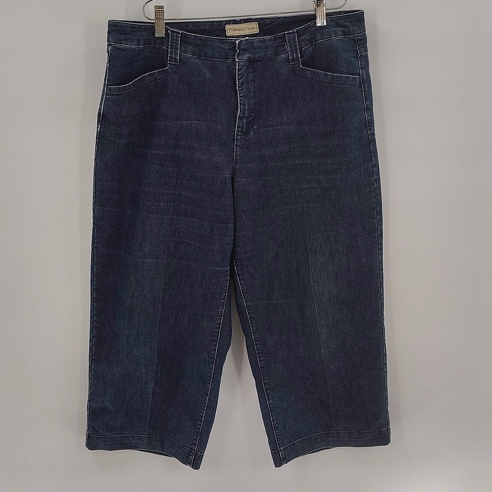 Coldwater Creek Wide Leg Denim Jeans Size 14